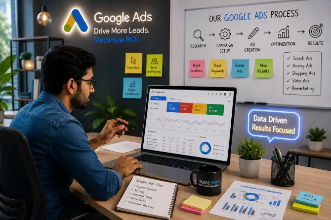 We help businesses reach potential customers through strategic Google Ads campaigns designed to generate quality leads and sustainable growth.