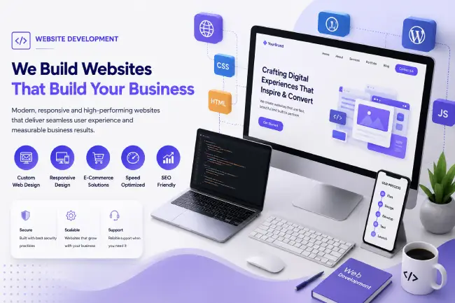 We build custom websites that combine performance, user experience, and SEO best practices to help businesses generate more leads online.